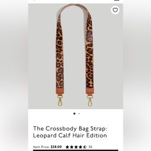 Madewell The Crossbody Bag Strap: Leopard Calf Hair Edition